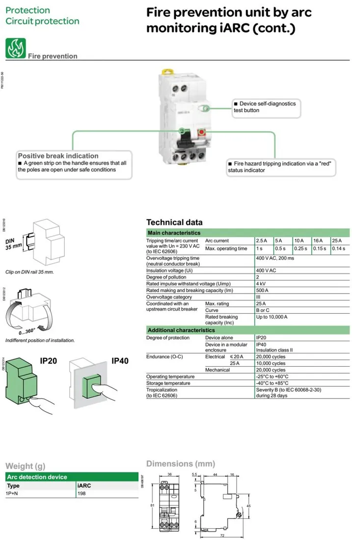 Arc Fault Protection Preventing(AFDD)